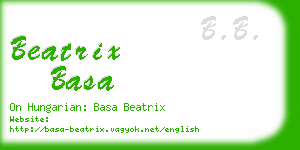 beatrix basa business card